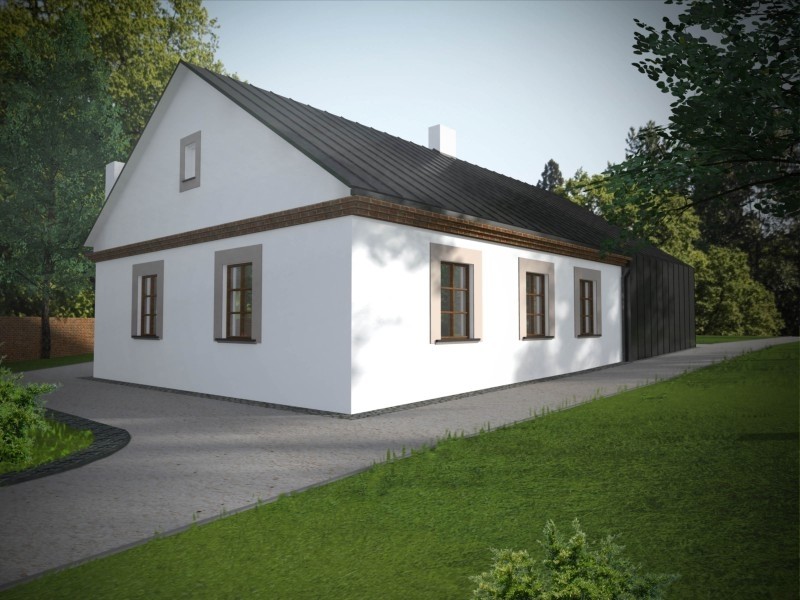 projekt budynku - wizualizacja